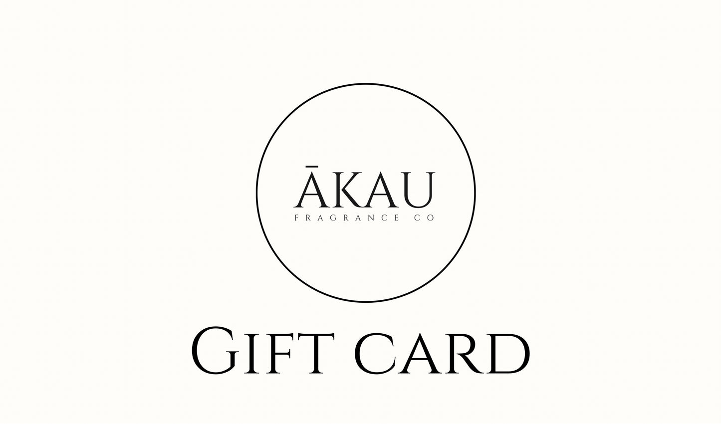 Ākau Fragrance Gift Card